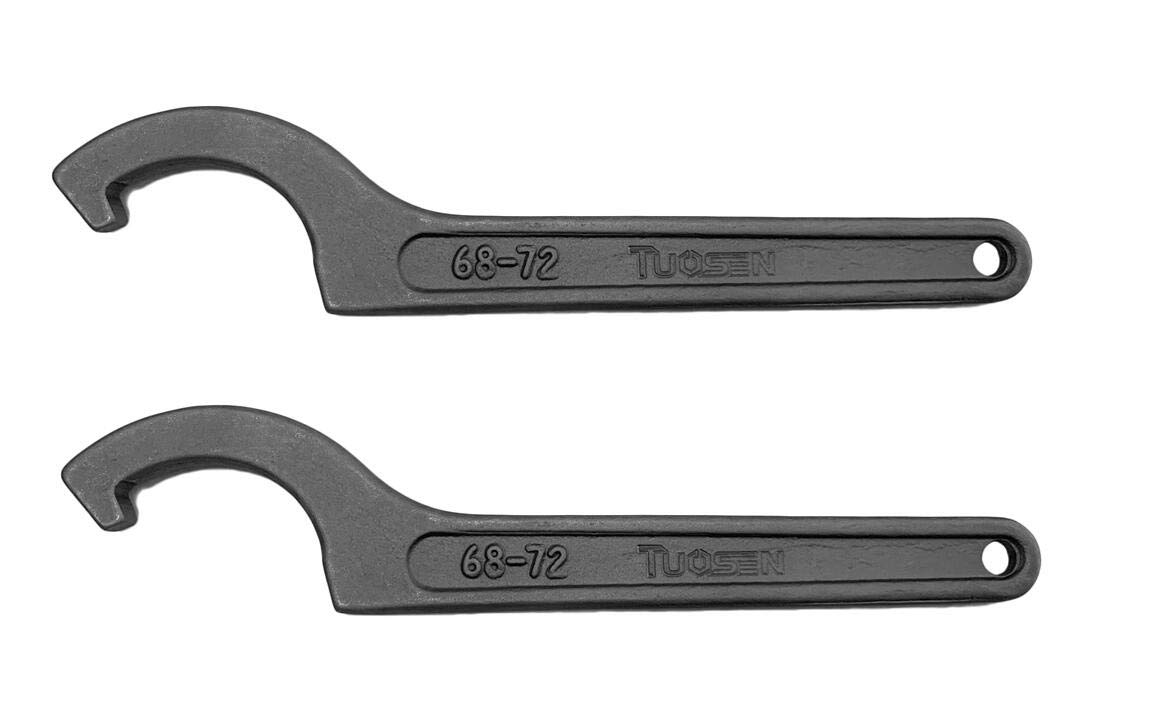 Amazon.co.jp: 汎用 フックレンチ 2本セット ブラック (ナット 68-72mm